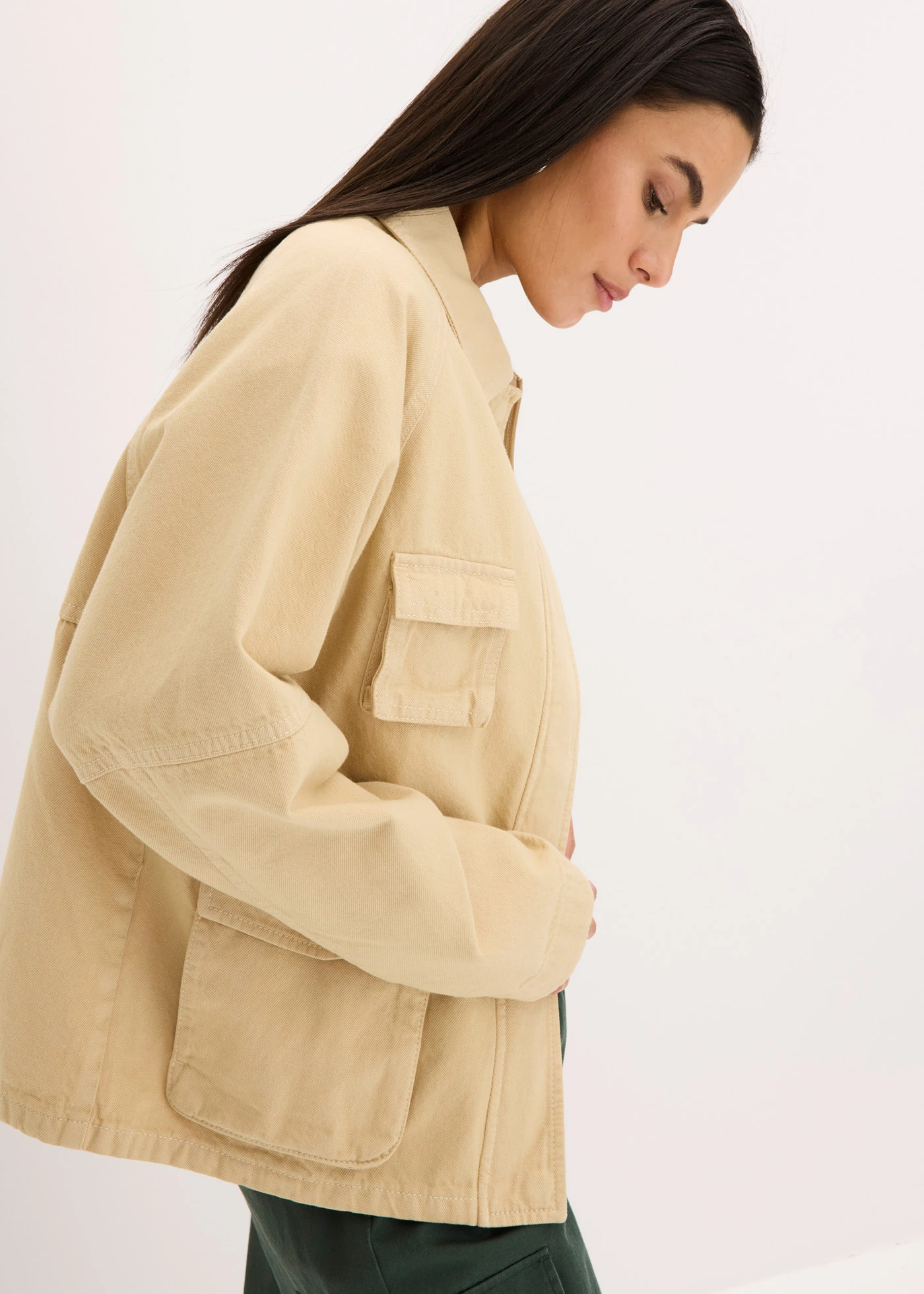 Oversized jas • beige • bonprix online shop