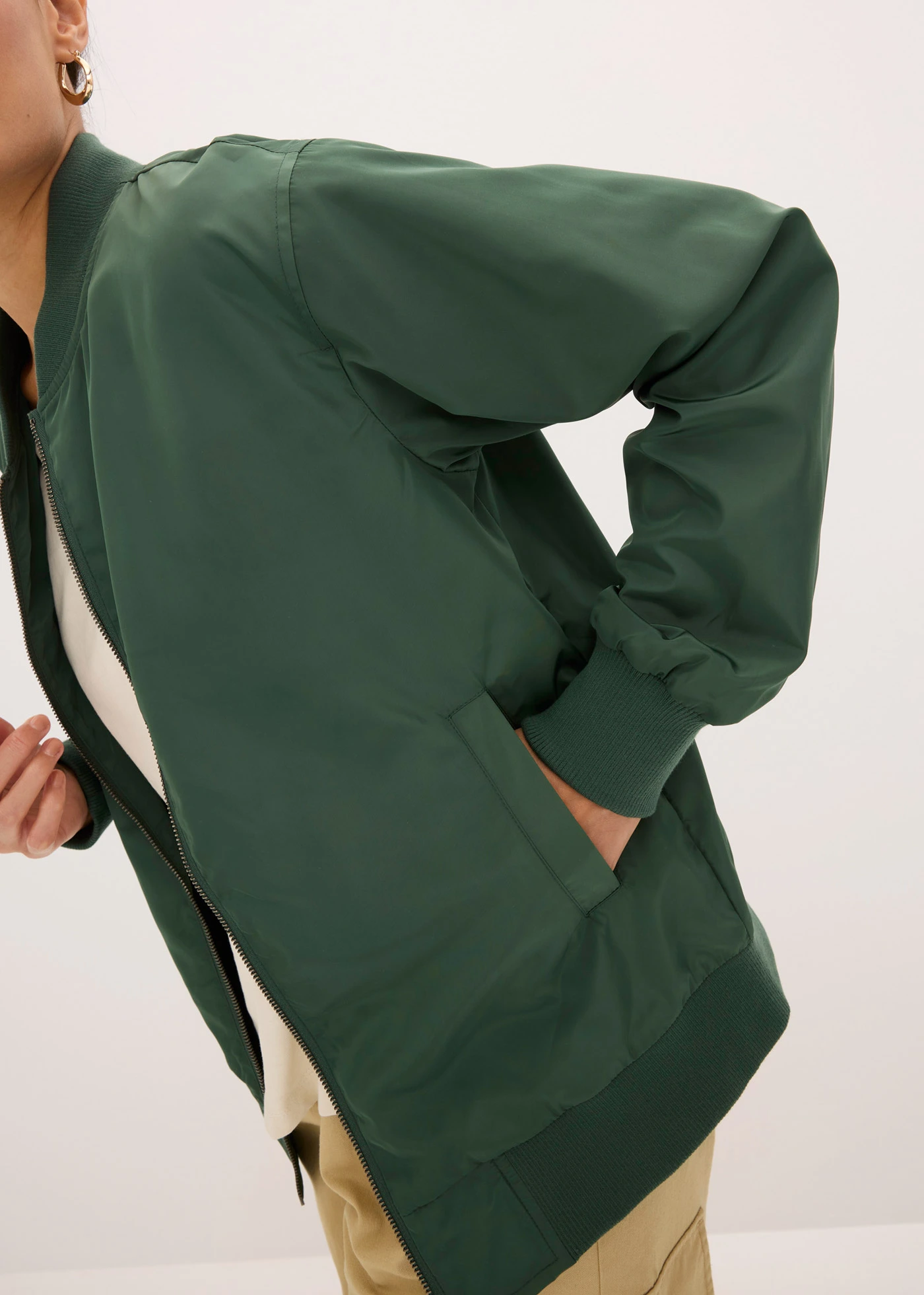 Sacou • verde-umbră • magazin bonprix