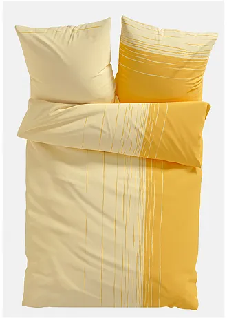 Parure de lit en coton mélangé • jaune • Boutique bonprix
