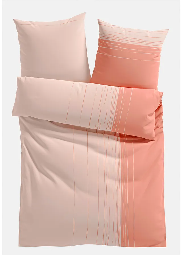 Lenjerie de pat din mix de bumbac • corai • magazin bonprix