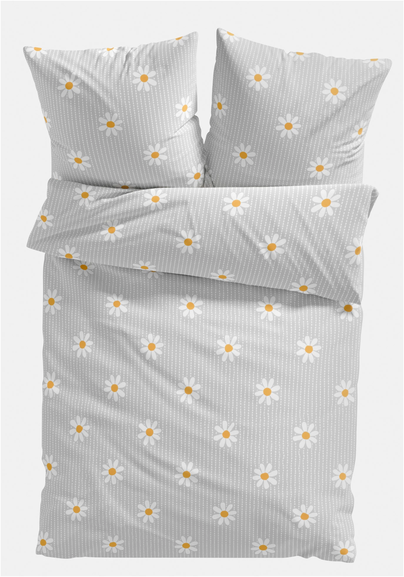 Dekbedovertrek in een katoenmix • grijs • bonprix online shop