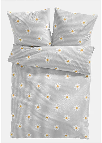 Parure de lit en coton mélangé • gris • Boutique bonprix