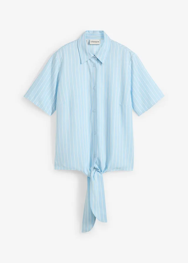 Blúzka s krátkym rukávom a uzlíkovým detailom