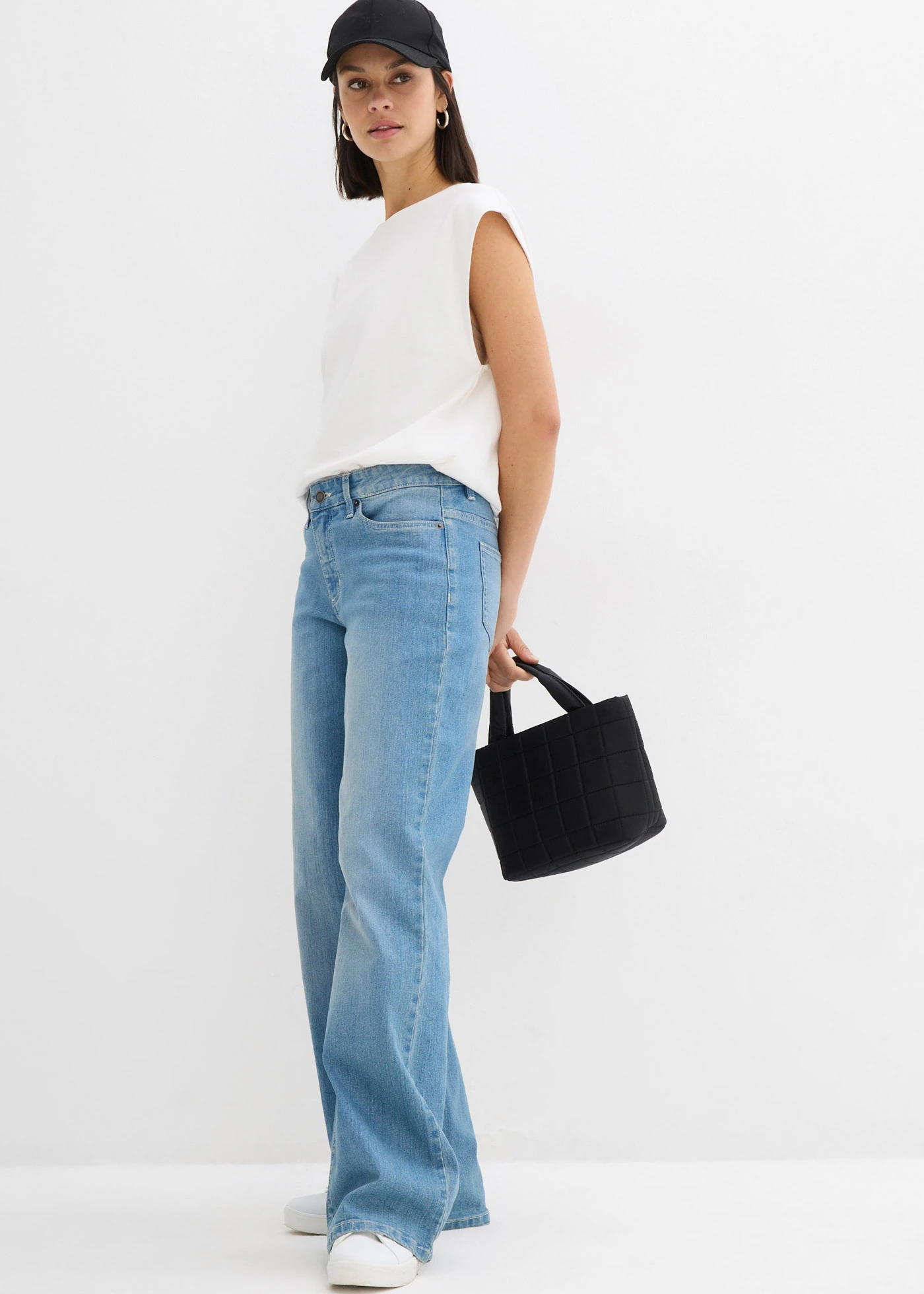 Bluză tricot din bumbac organic 100% • ecru • magazin bonprix