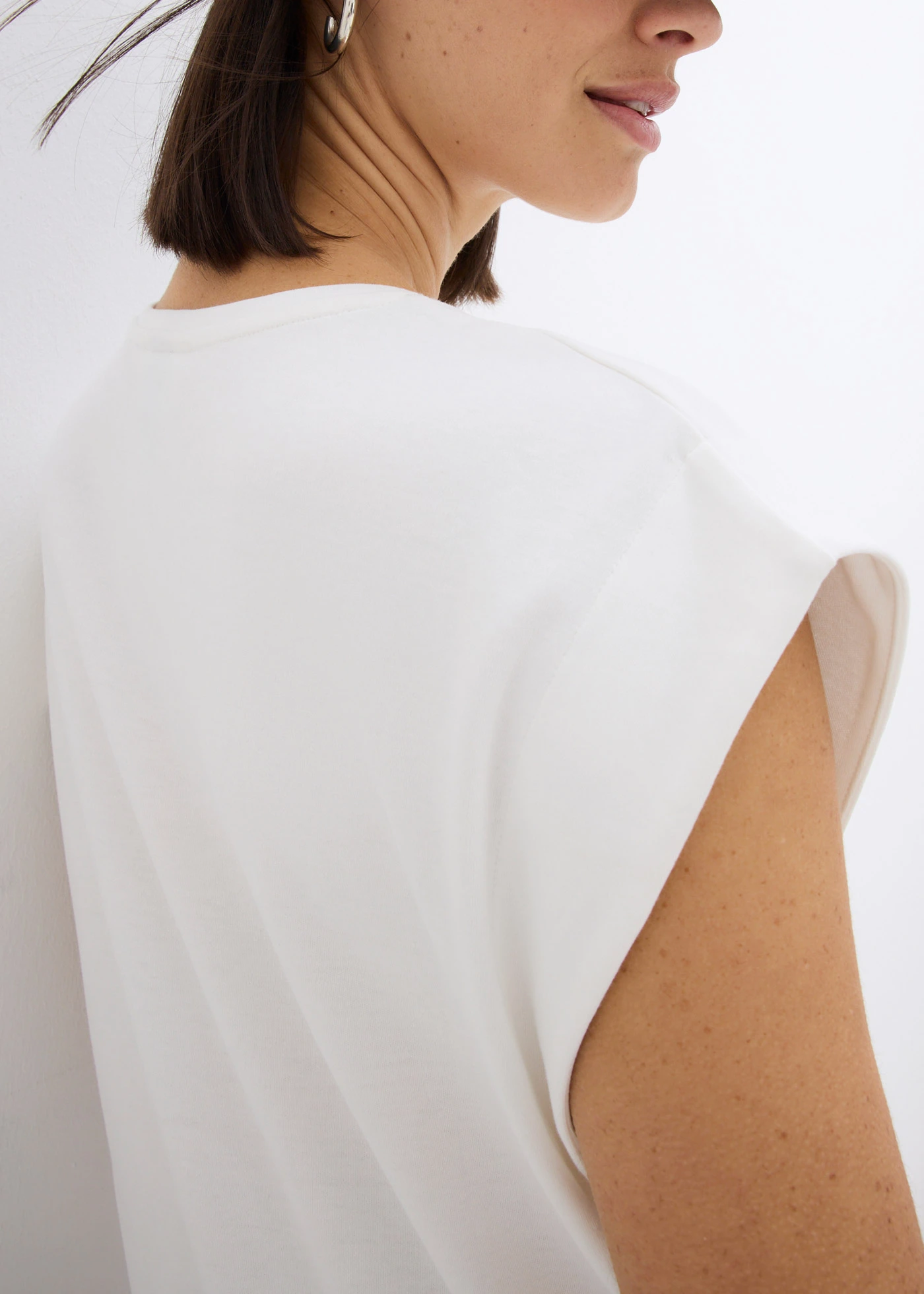 T-shirt 100% coton • ecru • Boutique bonprix