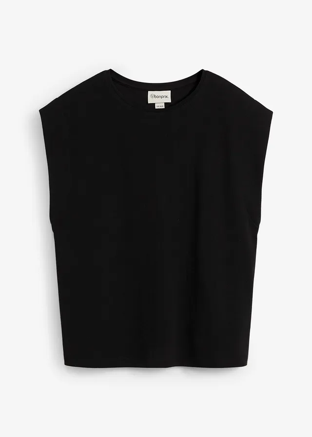 Shirt z czystej bawełny organicznej • czarny • sklep bonprix