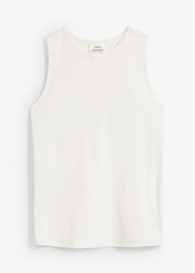 Vrúbkovaný top z čistej bio bavlny