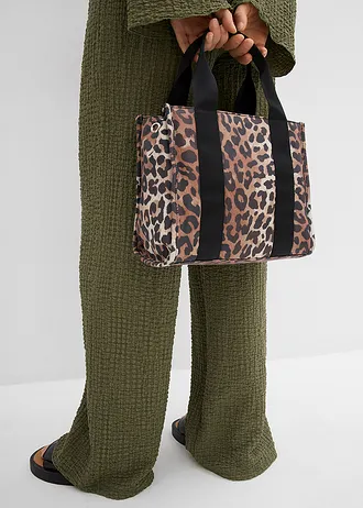 Pantalon large à taille élastiquée en crêpe • olive • Boutique bonprix