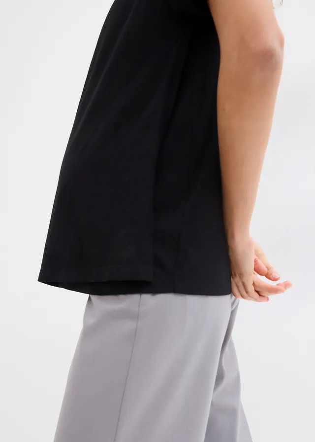 Lot de 2 T-shirts de grossesse et d’allaitement en coton • noir + noir • product-page.page-title-suffix