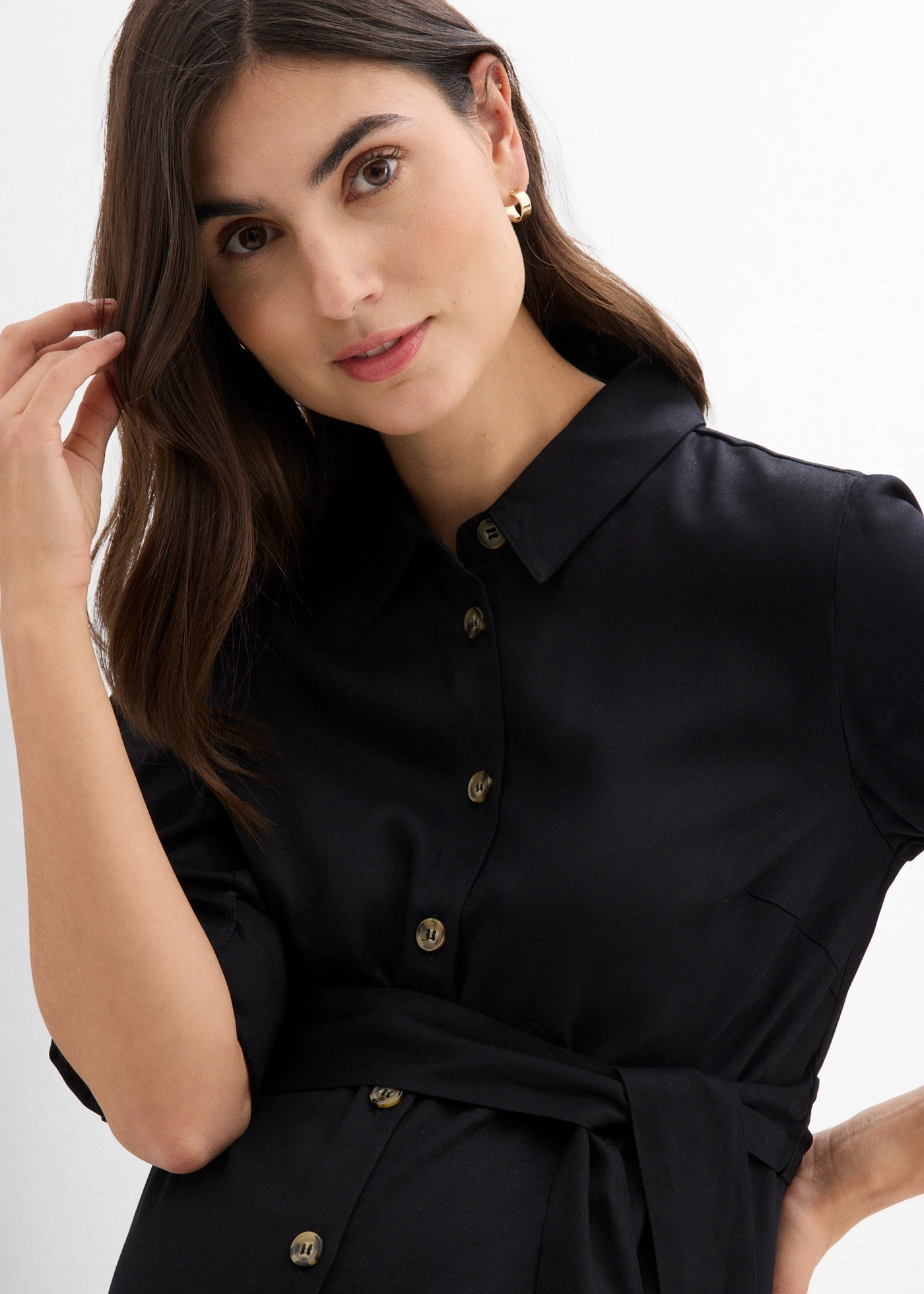 Zwangerschapsjurk van soepele viscose • zwart • bonprix online shop