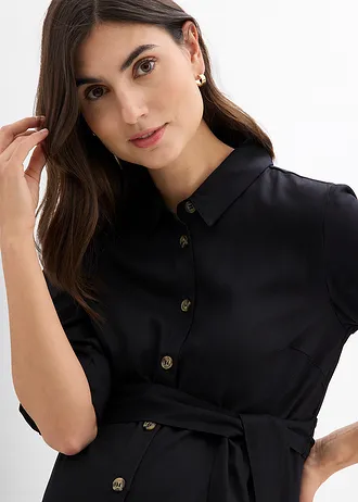 Zwangerschapsjurk van soepele viscose • zwart • bonprix online shop