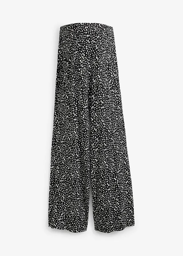 Pantaloni culotte de gravide din viscoză, Loose Fit