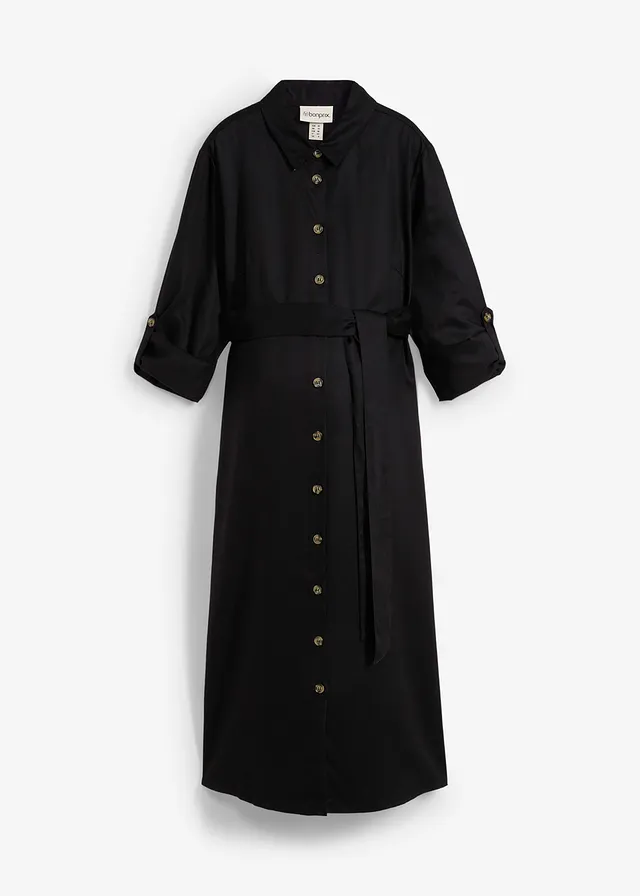 Zwangerschapsjurk van soepele viscose • zwart • bonprix online shop