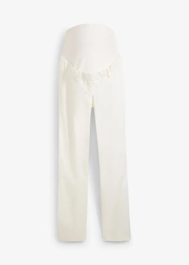 Pantaloni eleganți de gravide, cu model drept pe picior