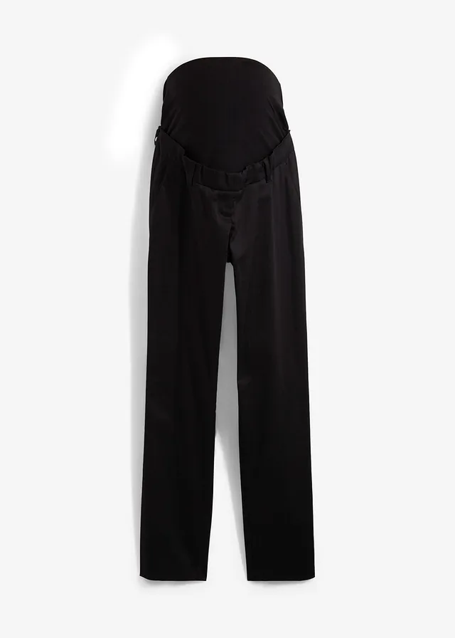 Pantaloni eleganți de gravide, cu model drept pe picior