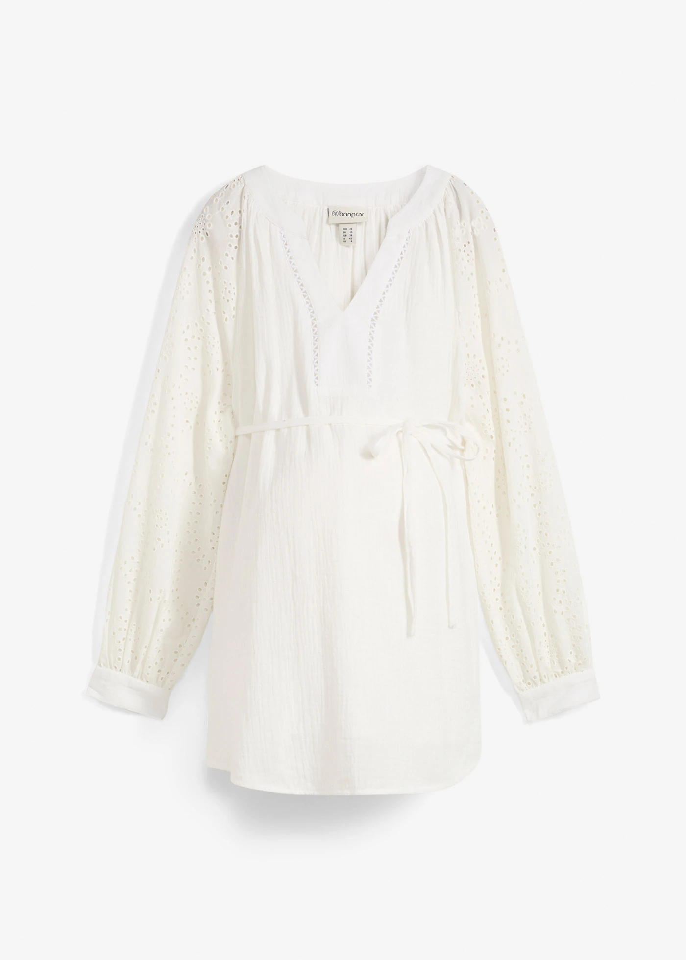 Těhotenská halenka z bavlněného mušelínu • přírodní bílá • bonprix obchod
