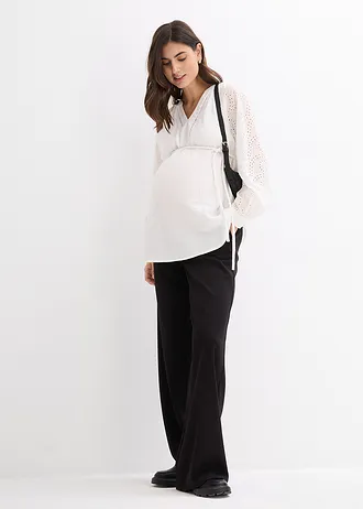 Těhotenská halenka z bavlněného mušelínu • přírodní bílá • bonprix obchod