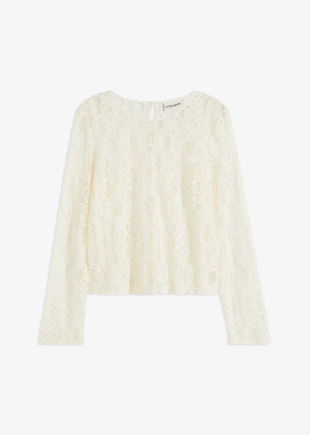 Bluză din tricot dantelă