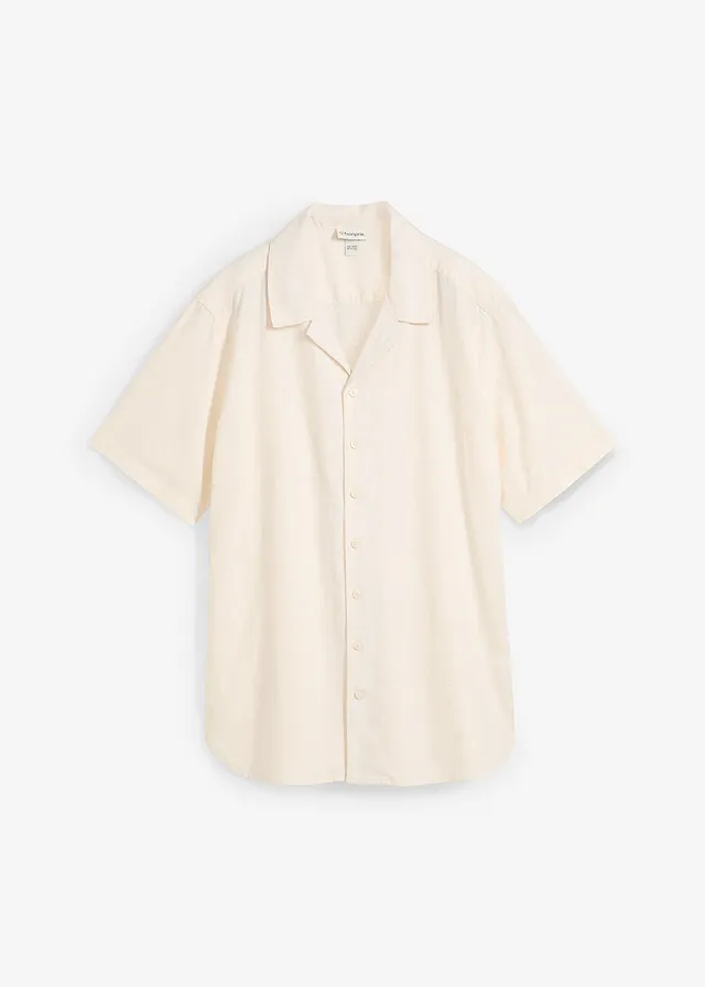 Košeľa s krátkym rukávom, s plátnom