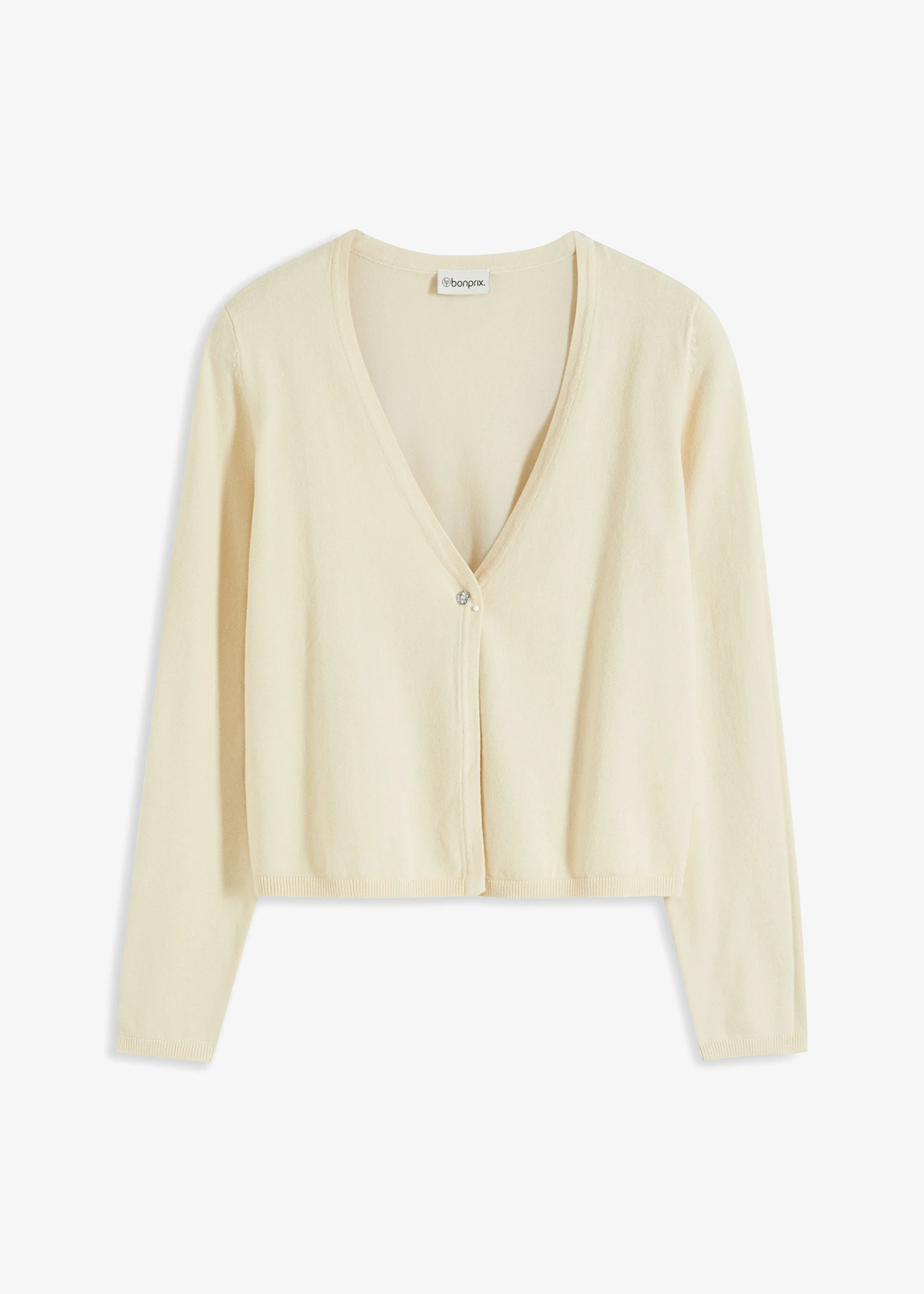 Fijngebreid vest • lichtsand • bonprix online shop