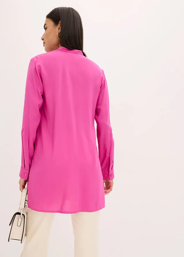 Lange blouse van viscose • fuchsia • product-page.page-title-suffix