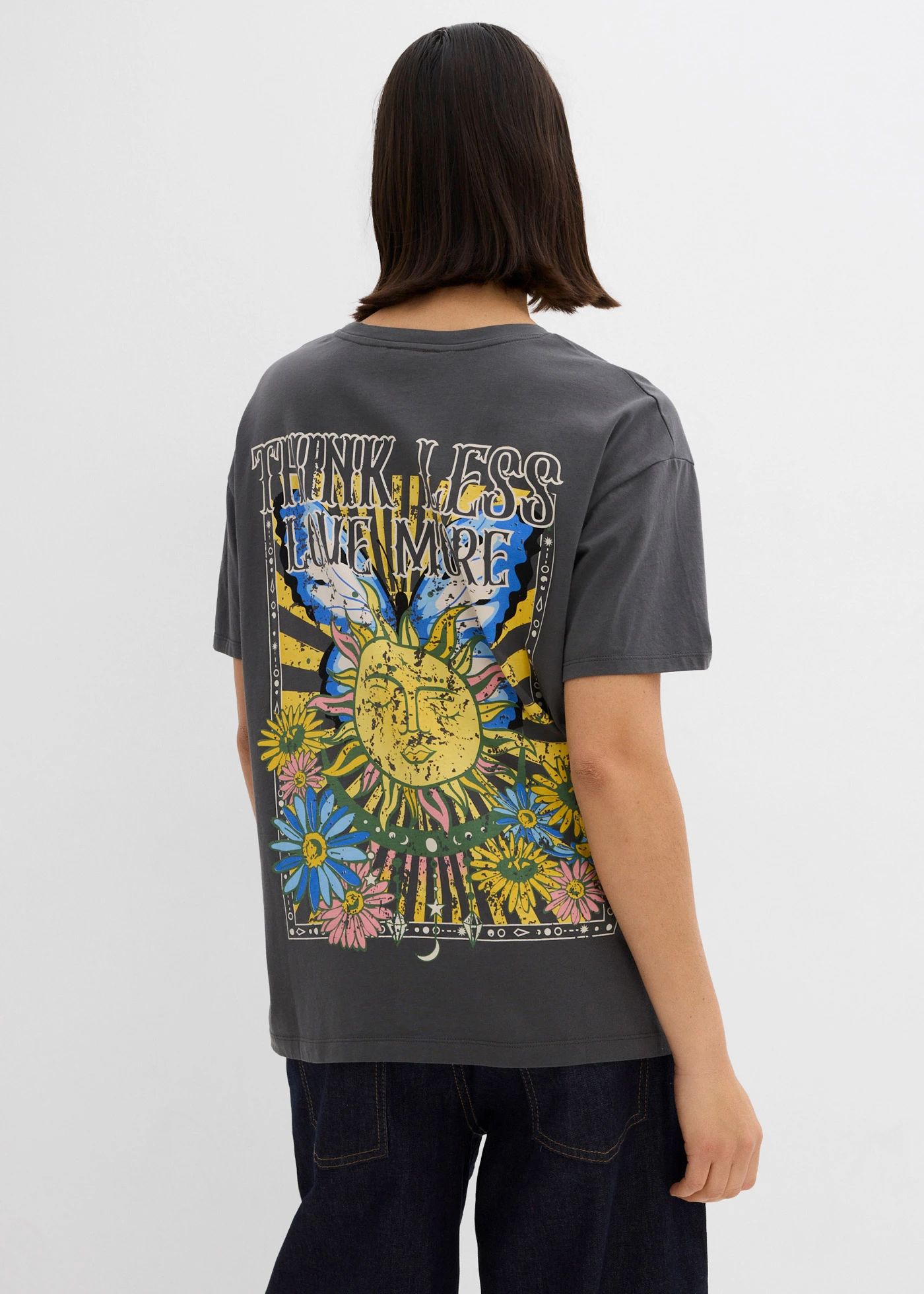 T-shirt van biologisch katoen • antraciet • bonprix online shop