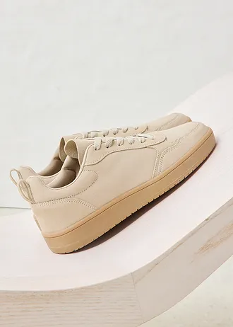 Sneakers van suède • lichtsand • bonprix online shop