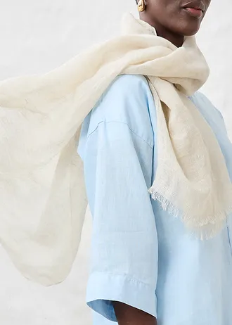 Foulard estival en lin • sable clair • Boutique bonprix