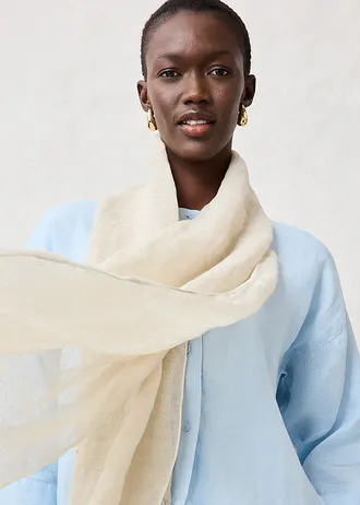 Foulard estival en lin • sable clair • Boutique bonprix