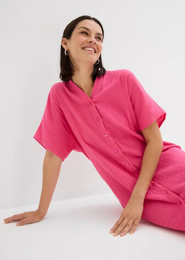 Robe-chemise 100% coton • magenta • product-page.page-title-suffix