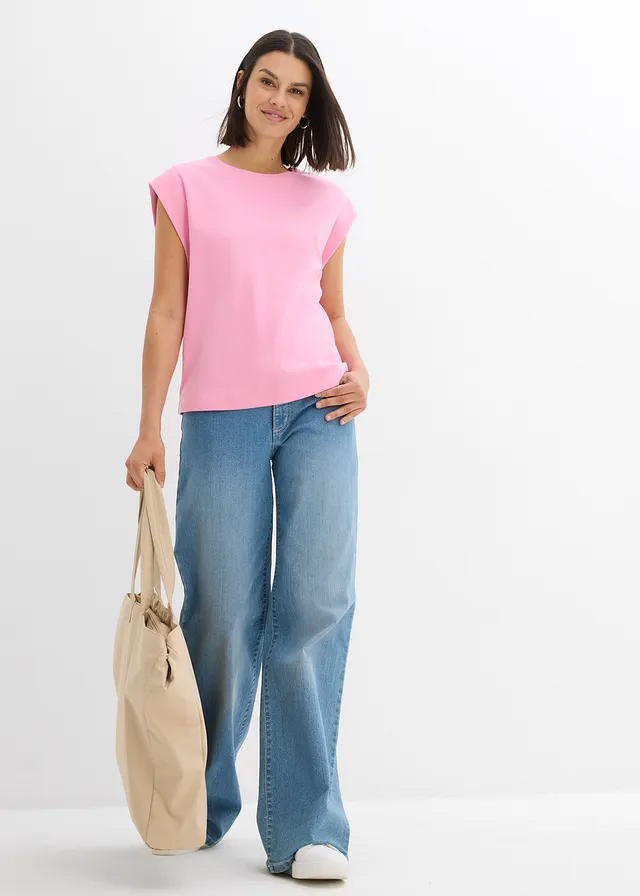 T-shirt 100% coton, Couleur: rose