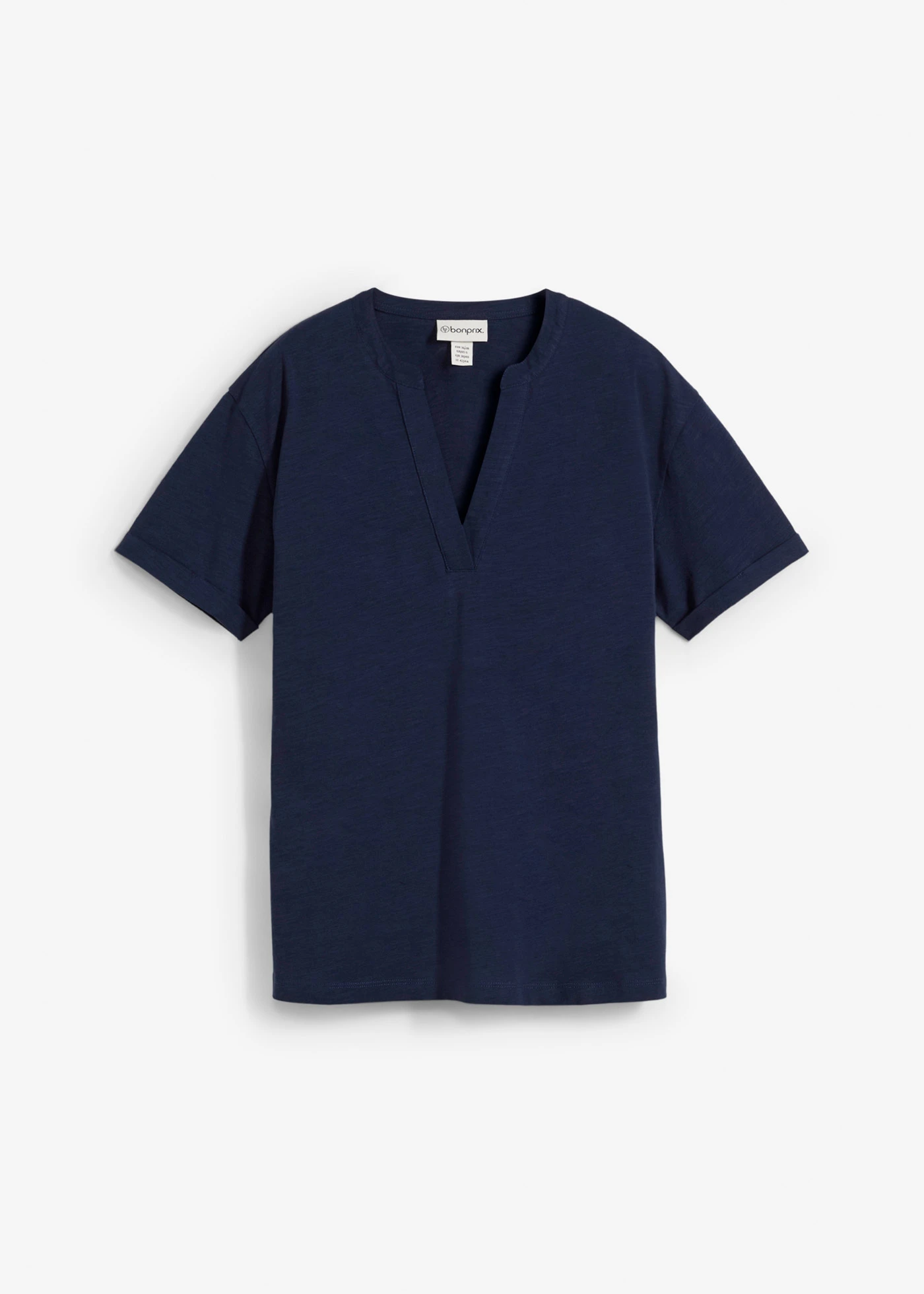 Shirt tuniek van biologisch katoen • donkerblauw • bonprix online shop