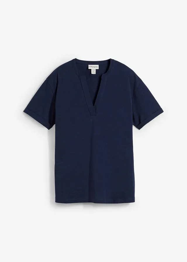 Tunique en jersey 100% coton • bleu foncé • Boutique bonprix