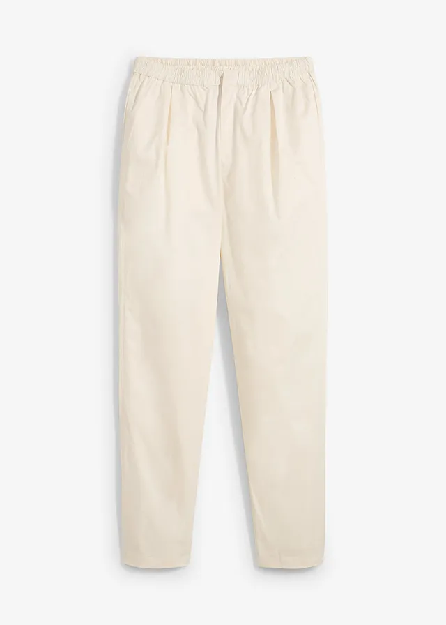 Pantaloni pană din material elastic cu bumbac