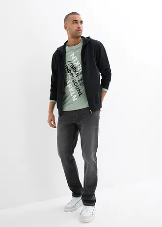 Longsleeve van puur biologisch katoen, Kleur: rookgroen