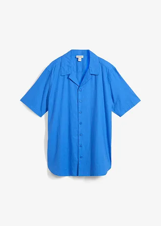 Košile s podílem lnu, krátký rukáv, barva: 