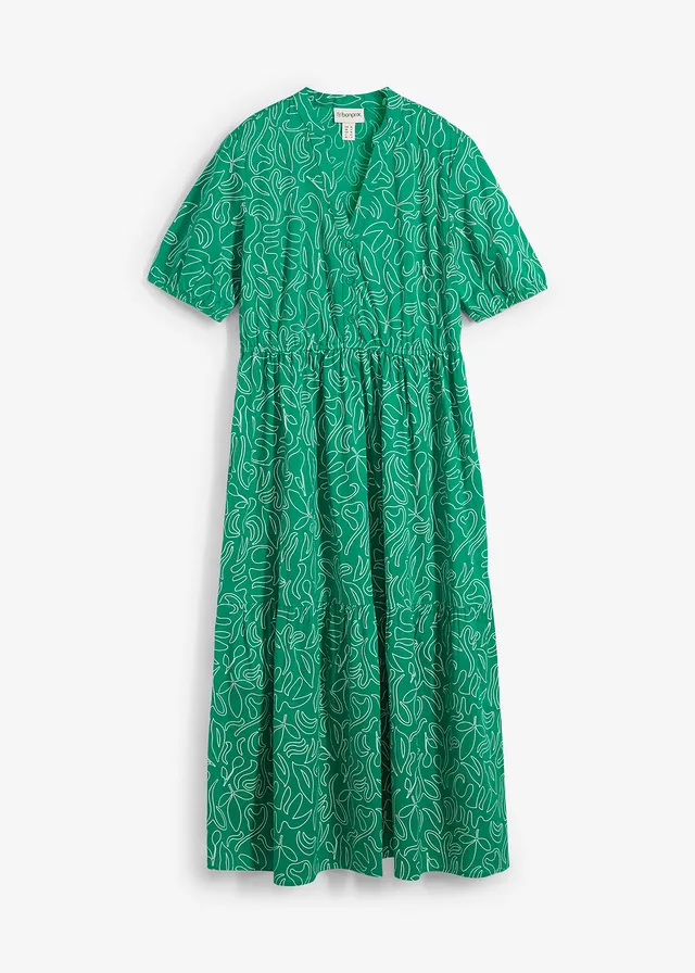 Široké midi šaty z čistej bio bavlny