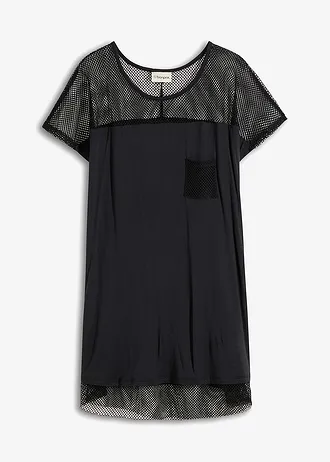 Lang strandshirt • zwart • bonprix online shop