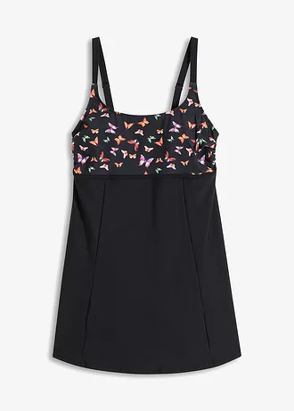 Stahovací koupací šaty s mírnou tvarovací funkcí