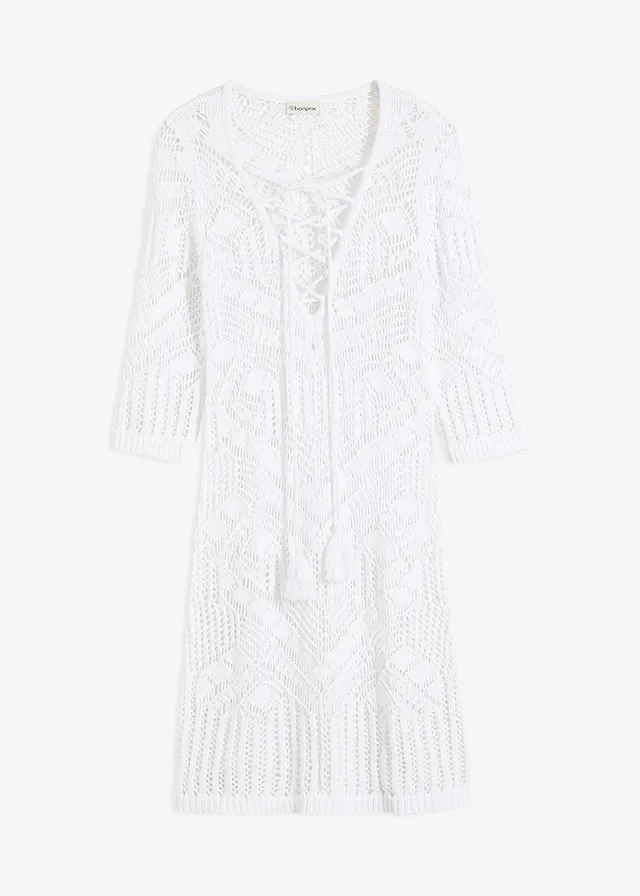 Plážové pletené šaty