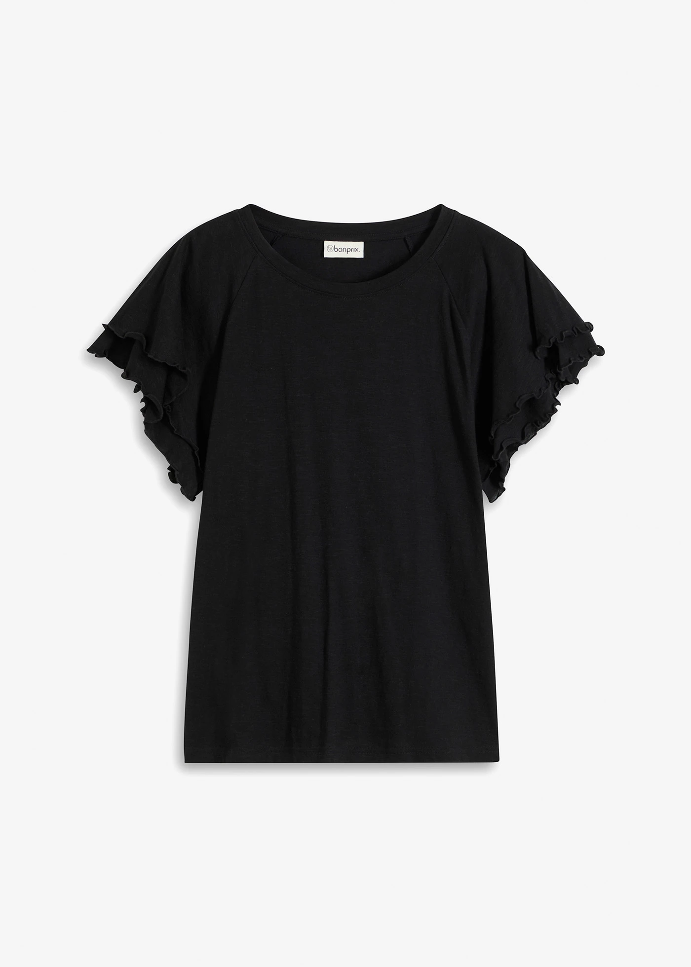 T-shirt à manches fantaisie • noir • Boutique bonprix