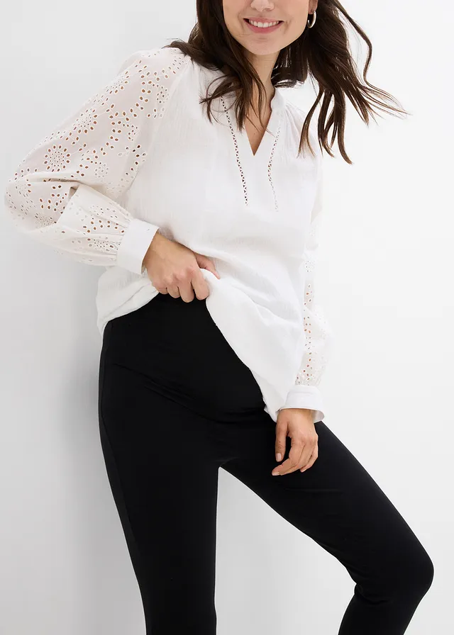 Zwangerschapslegging capri (set van 2) • zwart/ rookgrijs • bonprix online shop