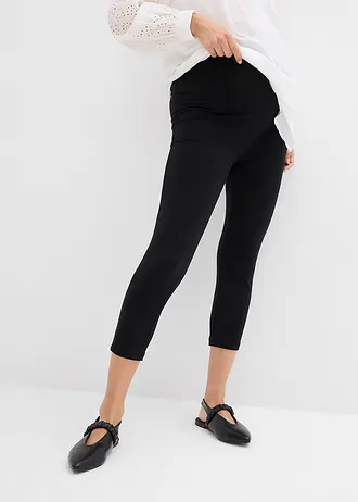 Zwangerschapslegging capri (set van 2), Kleur: zwart/ rookgrijs