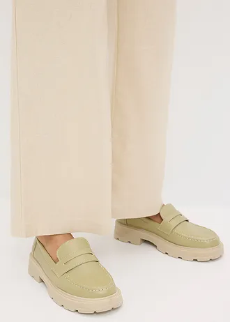 Lněné Palazzo kalhoty • světle písková • bonprix obchod