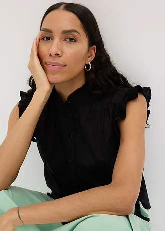 Lehká halenka bez rukávů • černá • bonprix obchod