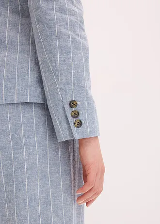 Sacou cu in în compoziție • albastru fumuriu-ecru dungat • magazin bonprix