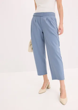 Pantalon barrel à pinces • bleu fumée • Boutique bonprix