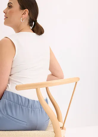 Pantalon barrel à pinces • bleu fumée • Boutique bonprix