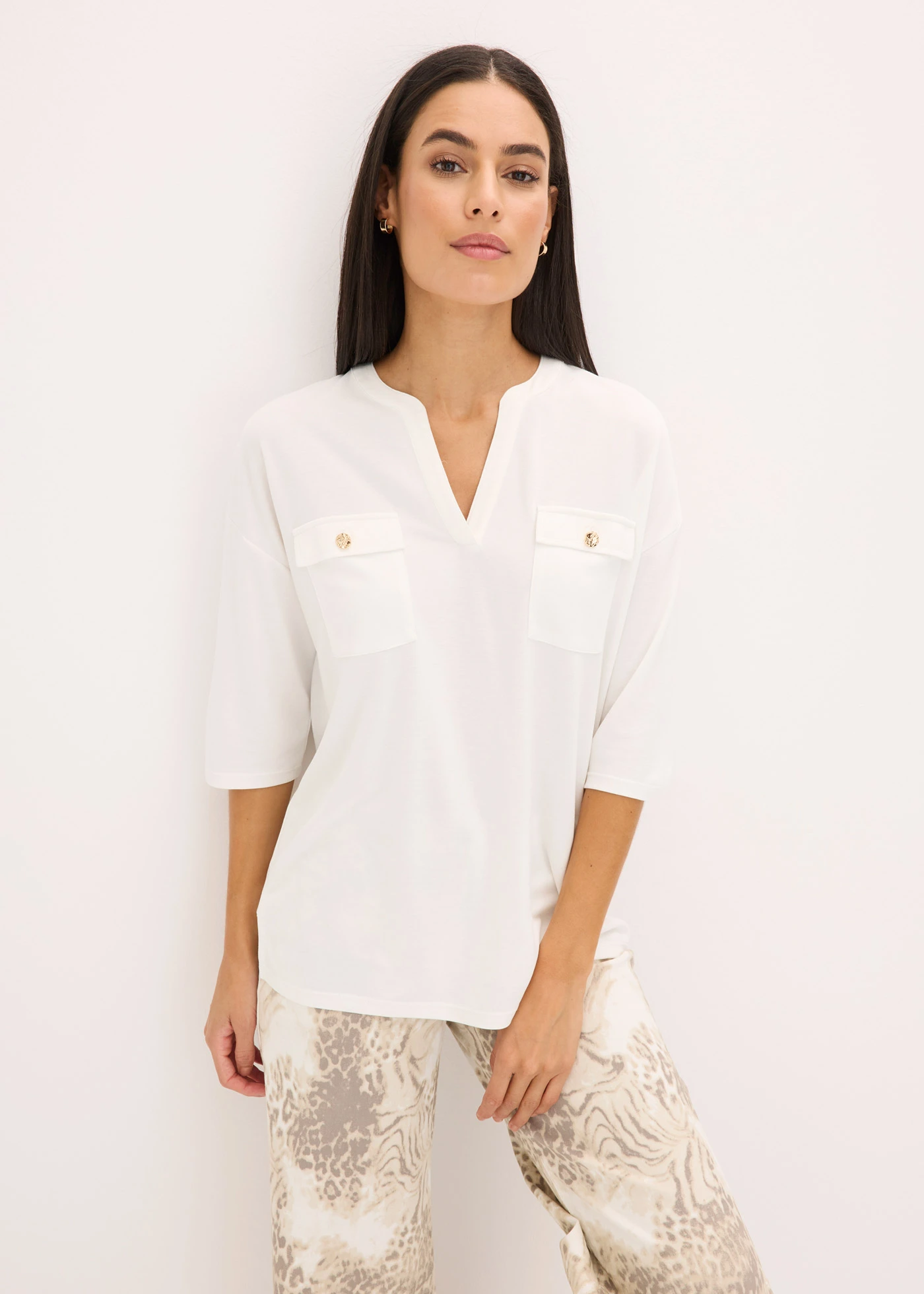 Shirt tuniek • wolwit • bonprix online shop