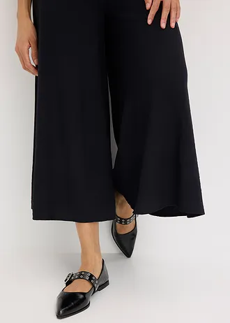 Culotte nadrág viszkóz keverékből • fekete • bonprix áruház
